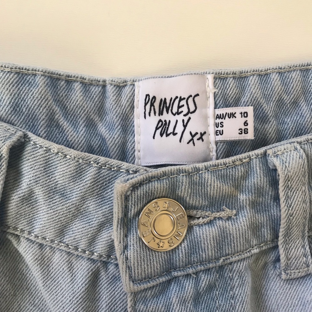 Princess Polly Cut-Off Denim Shorts | US Sz. 6